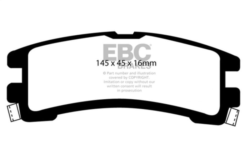 EBC Brakes DP61000 6000 Series Greenstuff Truck/SUV Brakes Disc Pads