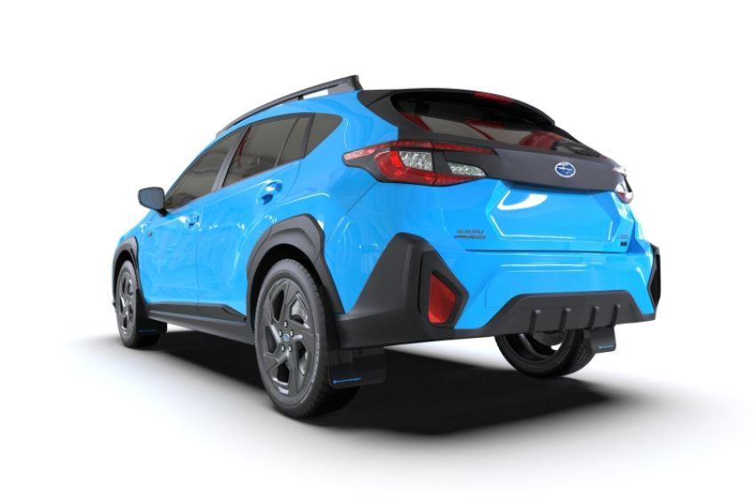 Rally Armor MF106-UR-BLK-NB Black Mud Flap/Blue Logo