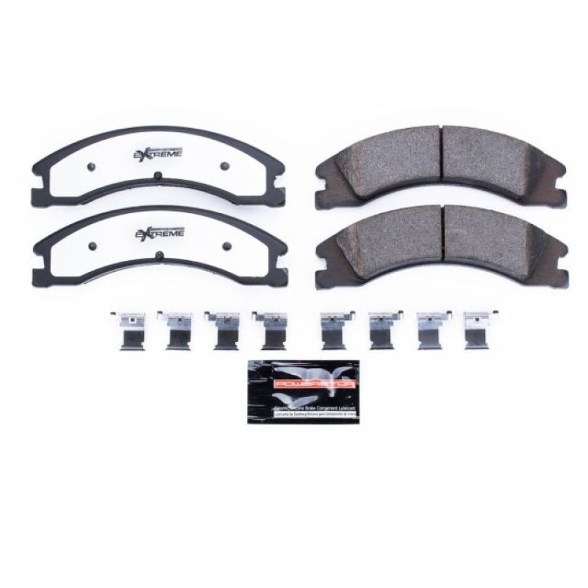 PowerStop Z36-1330 PowerStop - Z36 Truck and SUV Carbon-Fiber Ceramic Brake Pads with Hardware Kit