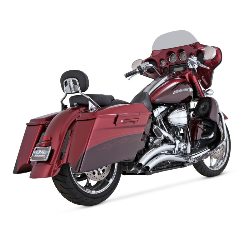 Vance and Hines 26342 Vance & Hines HD Dresser 07-16 Big Radius 2-2 Chrome PCX Full System Exhaust