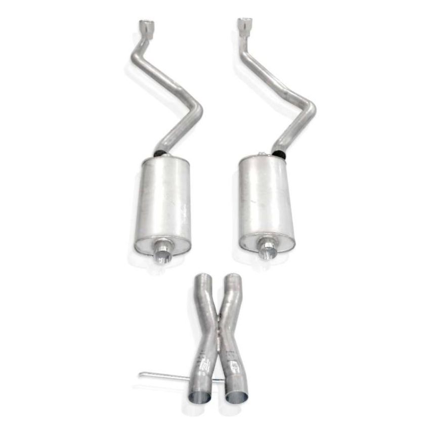 Stainless Works CTTHTD 2007-14 Chevy Tahoe And Yukon LT 2-1/2in Exhaust X-Pipe Chambered Mufflers Tips
