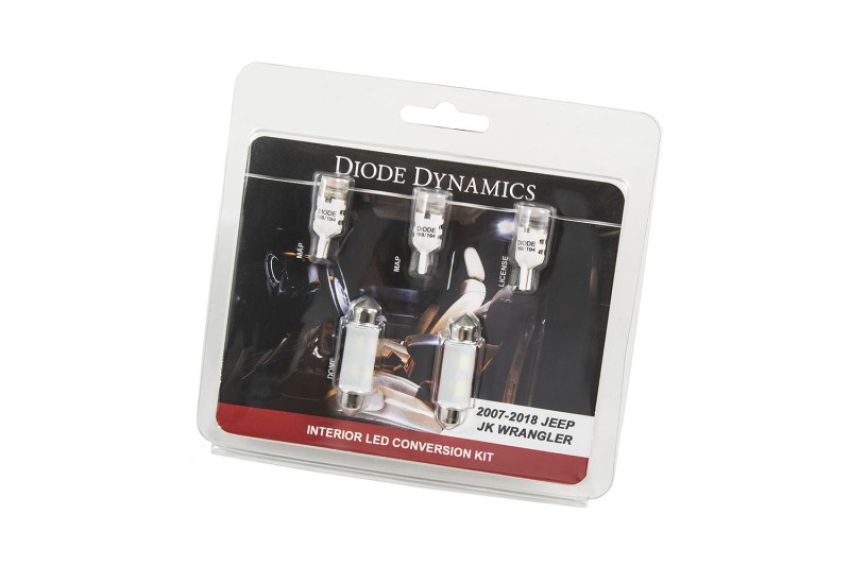Diode Dynamics DD0364 Wrangler JK 4dr Interior Kit Stage 2 - Cool - White