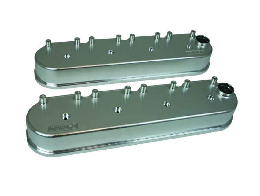 Moroso 68476 GM LS Valve Cover (w/AEM/Holley/Other Smart Coils) - Tall - Billet Aluminum - Pair