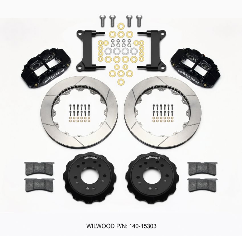 Wilwood 140-15303 Narrow Superlite 6R Front Hat Kit 13.06 63-87 C10 w/  Pro Spindles