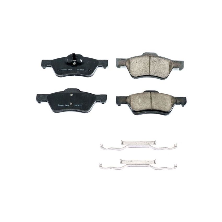 PowerStop 17-1047B PowerStop - Z17 Low-Dust Ceramic Brake Pads with Hardware