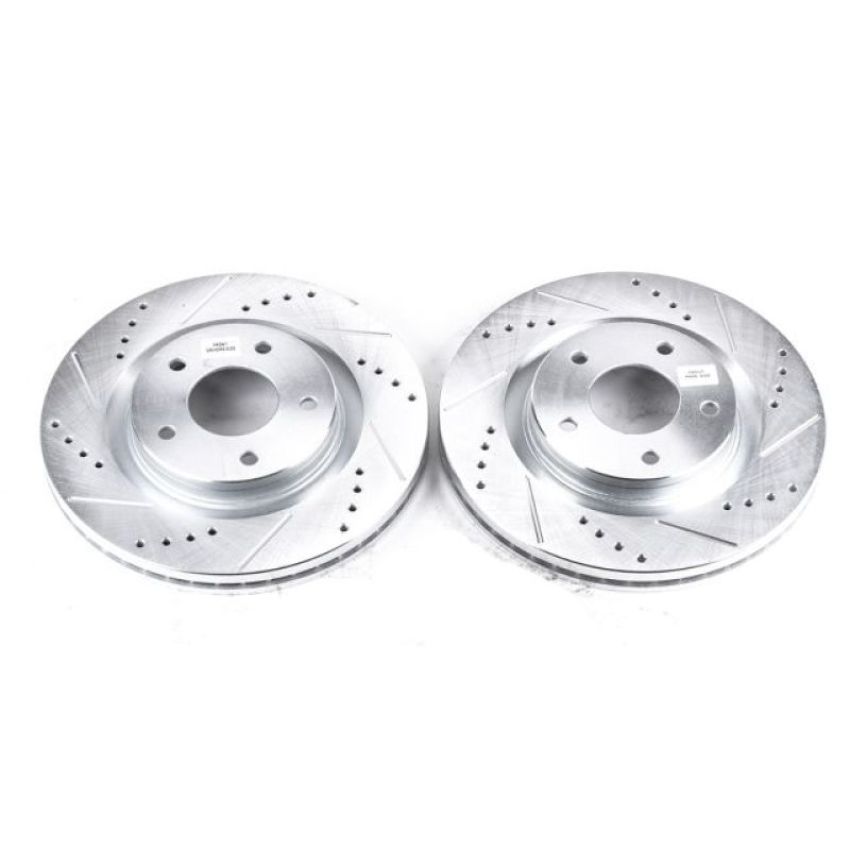 PowerStop JBR1538XPR PowerStop Evolution Performance Drilled, Slotted & Plated Brake Rotor Pair