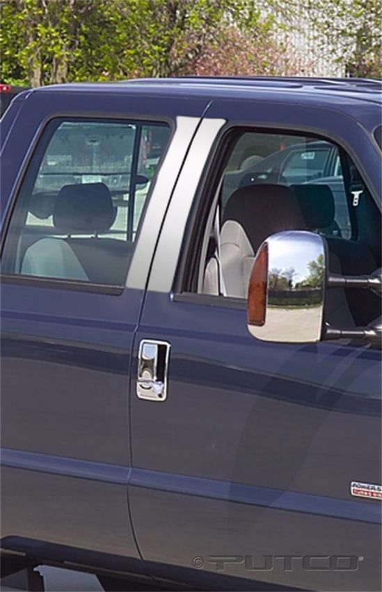 Putco 402600 99-07 Ford SuperDuty (Crew Cab) - 4pcs Stainless Steel Pillar Posts Classic