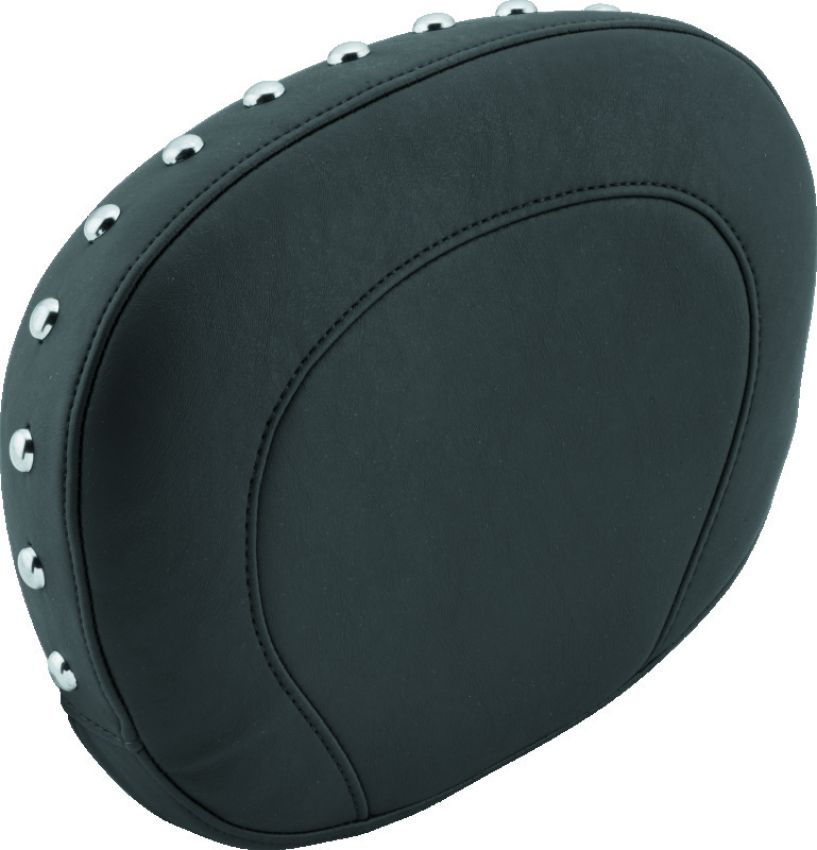 Mustang Motorcycle 79084 Mustang 97-21 Harley Touring Sissy Bar Pad (12 inch x9 inch) w/Studs - Black