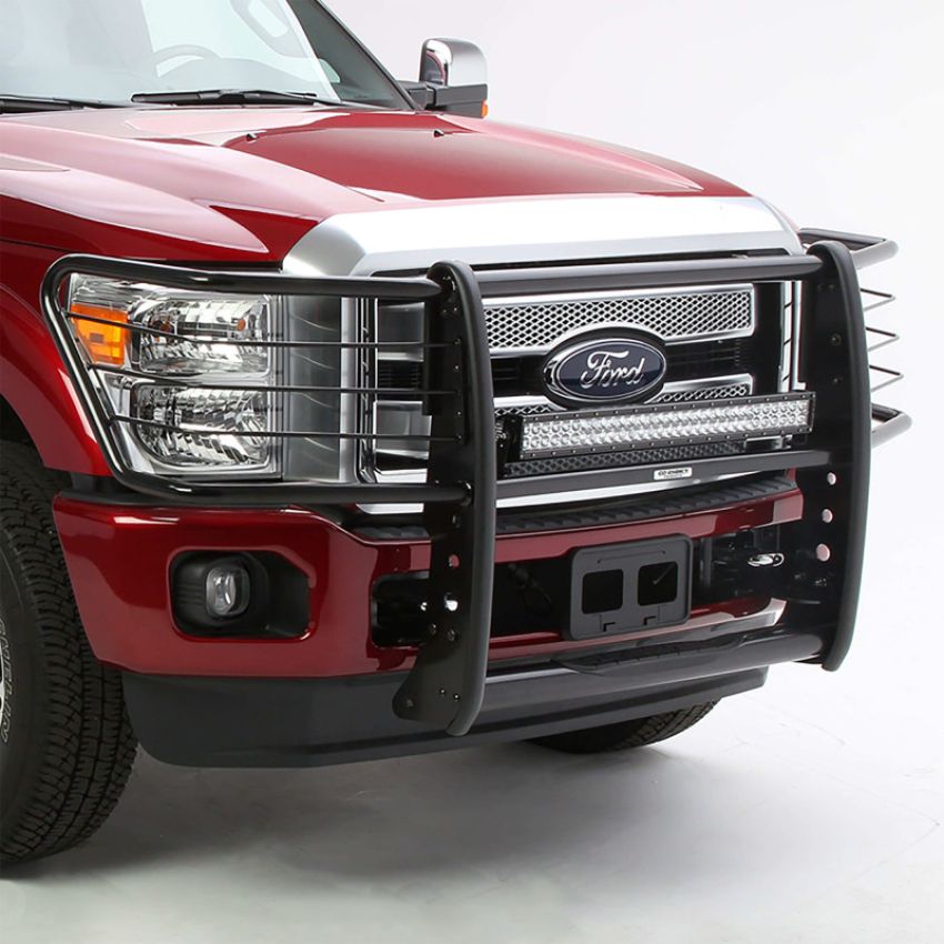 Go Rhino 3364B 00-04 Ford Excursion 3000 Series StepGuard - Black (Center Grille Guard Only)