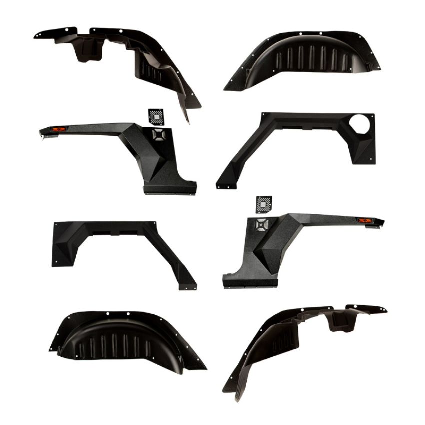 Rugged Ridge 11615.05 XHD Armor Fenders and Liner Kit 07-18 Jeep Wrangler JK 2-Door