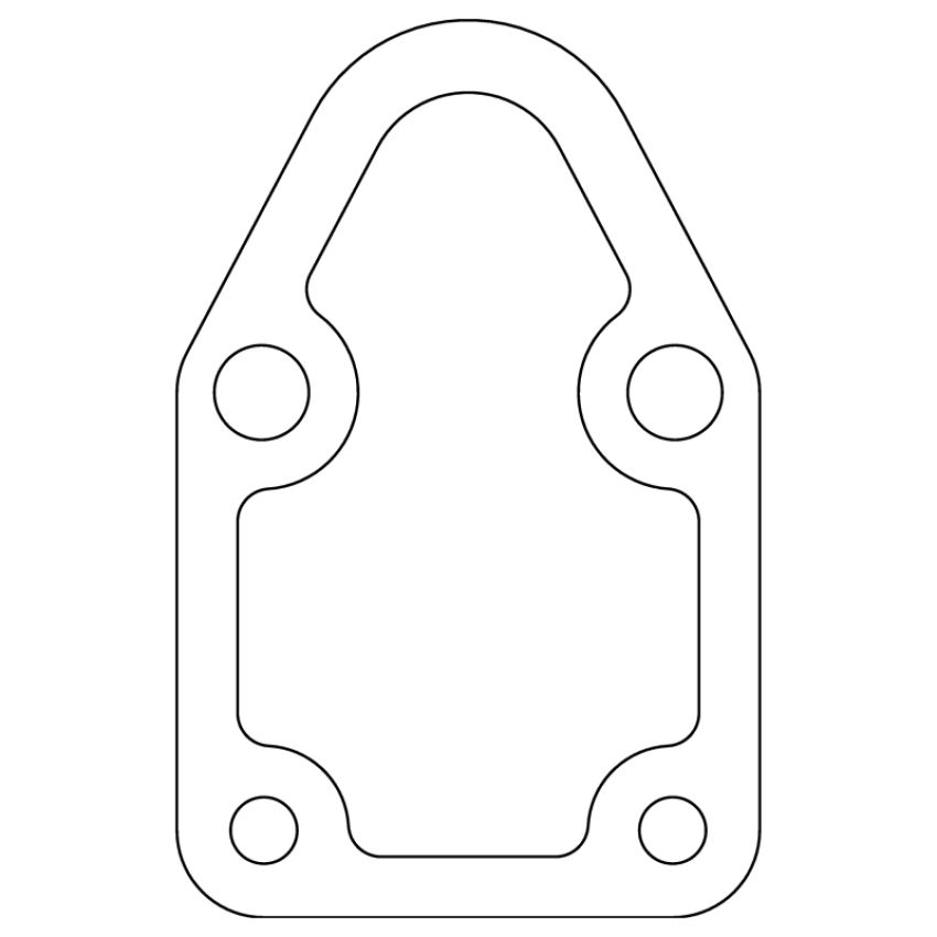 Cometic Gasket CP15012 Cometic Chrysler/Ford/GM Fuel Pump Gasket .031in Fiber - 4 Bolt - 10 Pack