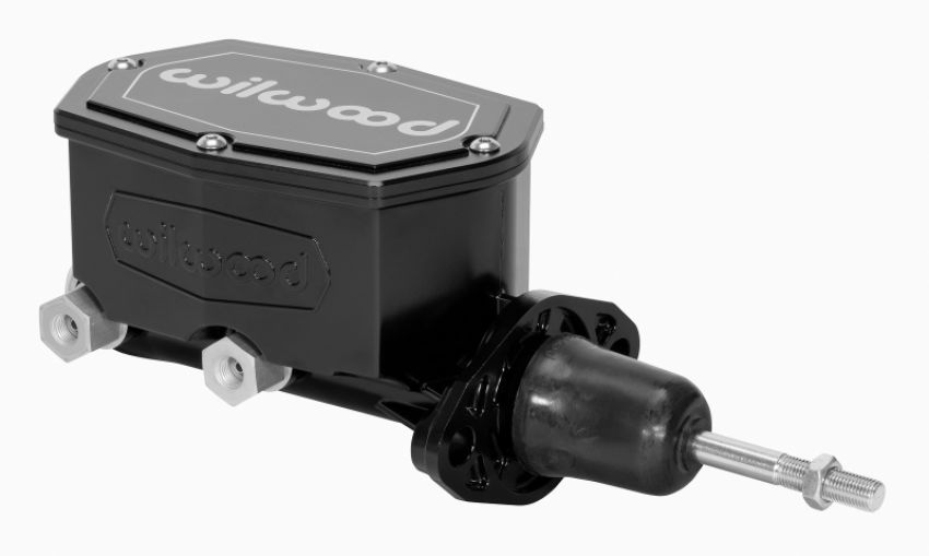 Wilwood 260-14957-BK Compact Tandem Master Cylinder - 7/8in Bore - w/Pushrod (Black)