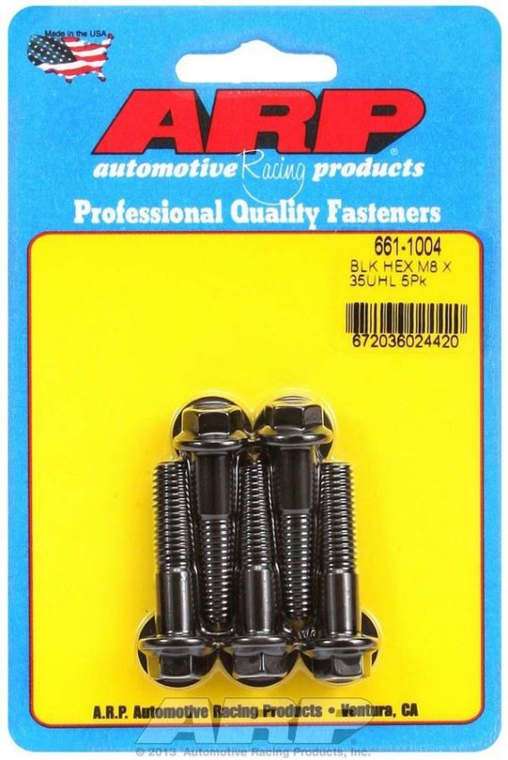 ARP ARP661-1004 8mm x 1.25 x 35mm 6pt Bolt Kit 5pk