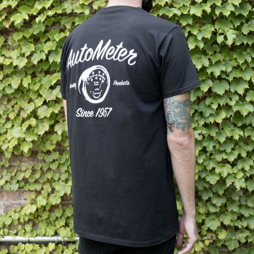 AutoMeter 0423L T-SHIRT, ADULT LARGE, BLACK, 'VINTAGE'