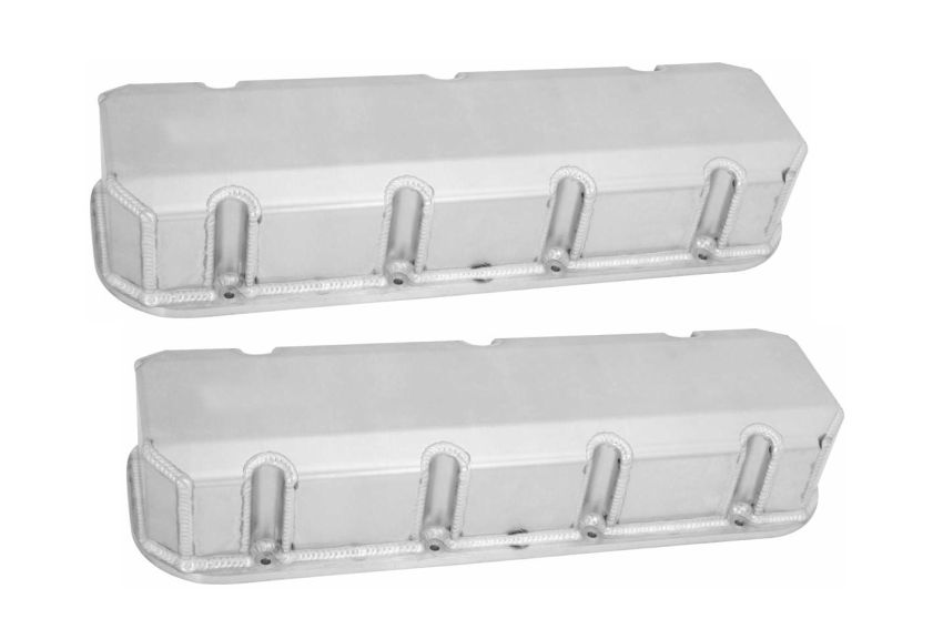 MOROSO MOR68482 BBC Billet Rail Valve Cover Set - Tall wo/Logo