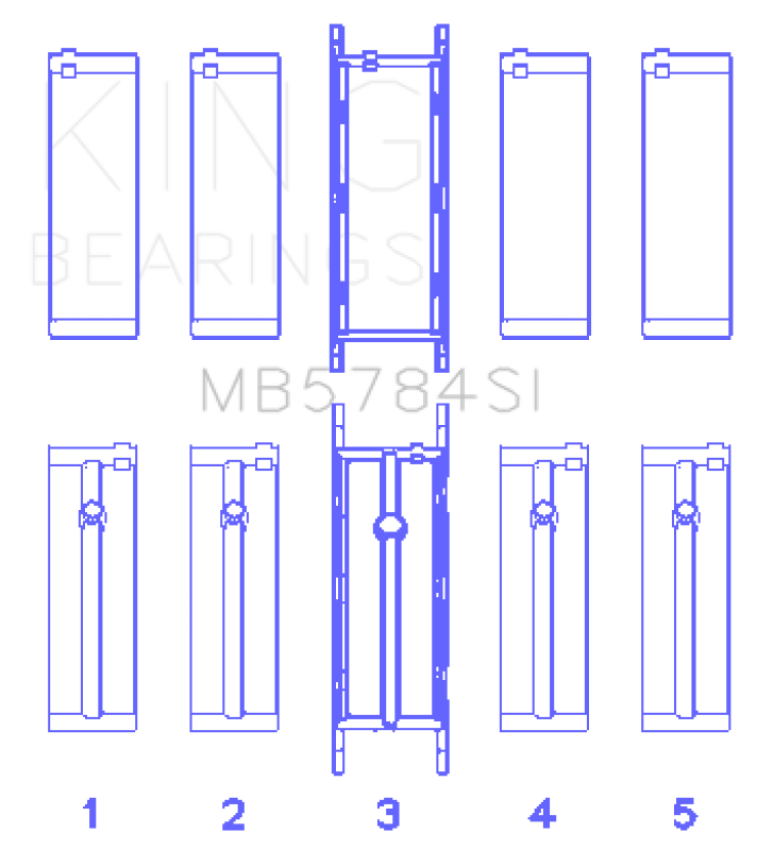 King 13-15 BMW 320i Main Bearing Set