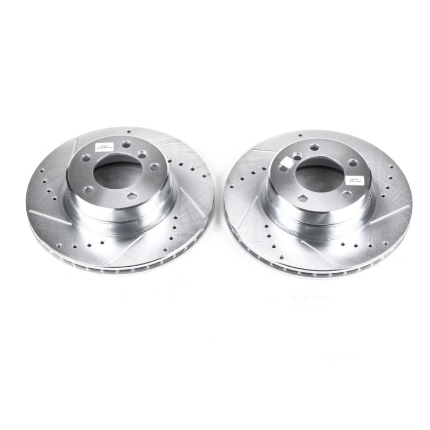 PowerStop EBR841XPR PowerStop Evolution Performance Drilled, Slotted & Plated Brake Rotor Pair