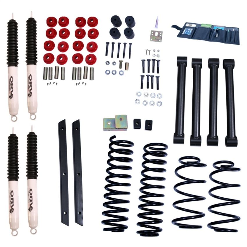Rugged Ridge 18415.31 2in Lift Kit with Shocks 03-06 Jeep Wrangler TJ