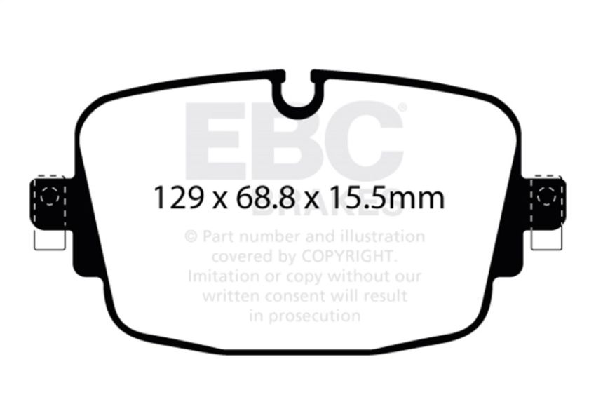 EBC DP42516R 19-23 Audi RS6 / 19-23 Audi RS7 Rear Yellowstuff Brake Pads