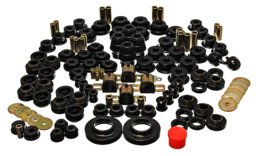Energy Suspension 2.18107G 97-06 Jeep Wrangler TJ Black Hyper-Flex Master Bushing Set