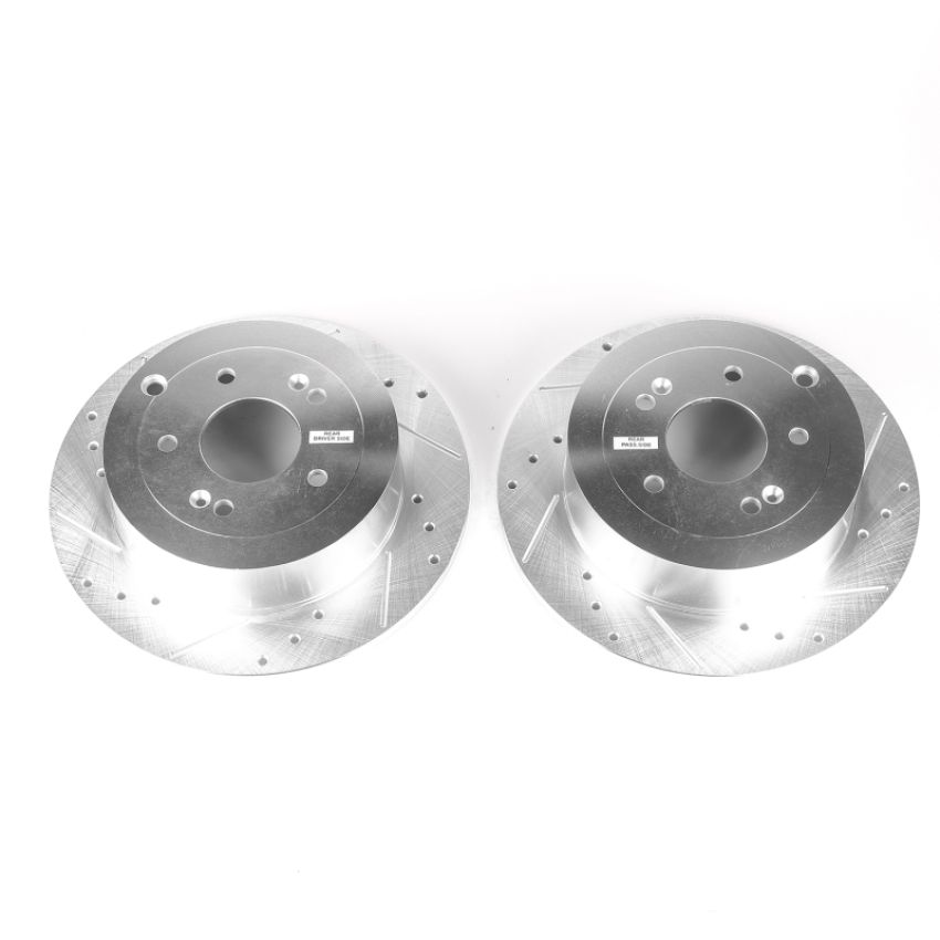 PowerStop JBR1339XPR PowerStop Evolution Performance Drilled, Slotted & Plated Brake Rotor Pair