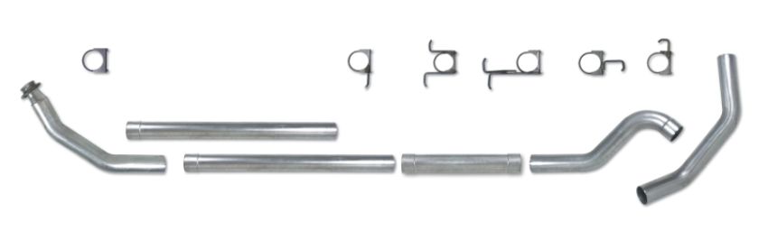 Diamond Eye Performance K4212S-RP Diamond Eye KIT 4in TB MFLR RPLCMENT PIPE SGL SS: 98.5-02 DODGE CUMMINS 5.9L