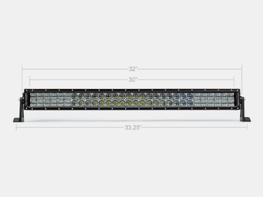 Cali Raised LED CR2308 Cali Raised 32In Dual Row 5D Optic Osram Led Bar - Combo