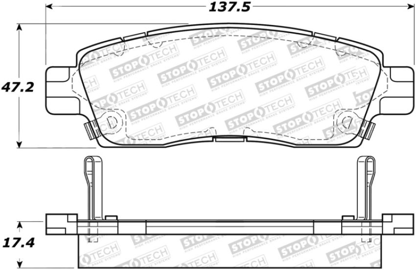 Stoptech 305.08830 Street Select Brake Pads