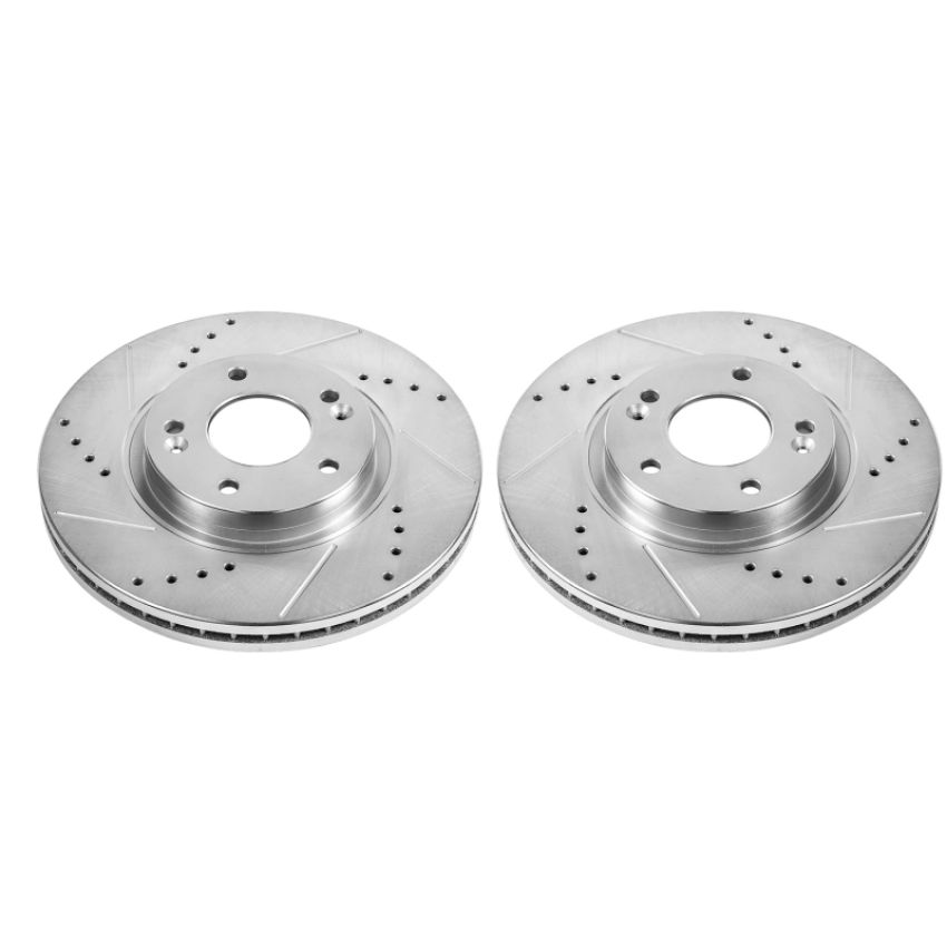 PowerStop JBR1533XPR PowerStop Evolution Performance Drilled, Slotted & Plated Brake Rotor Pair