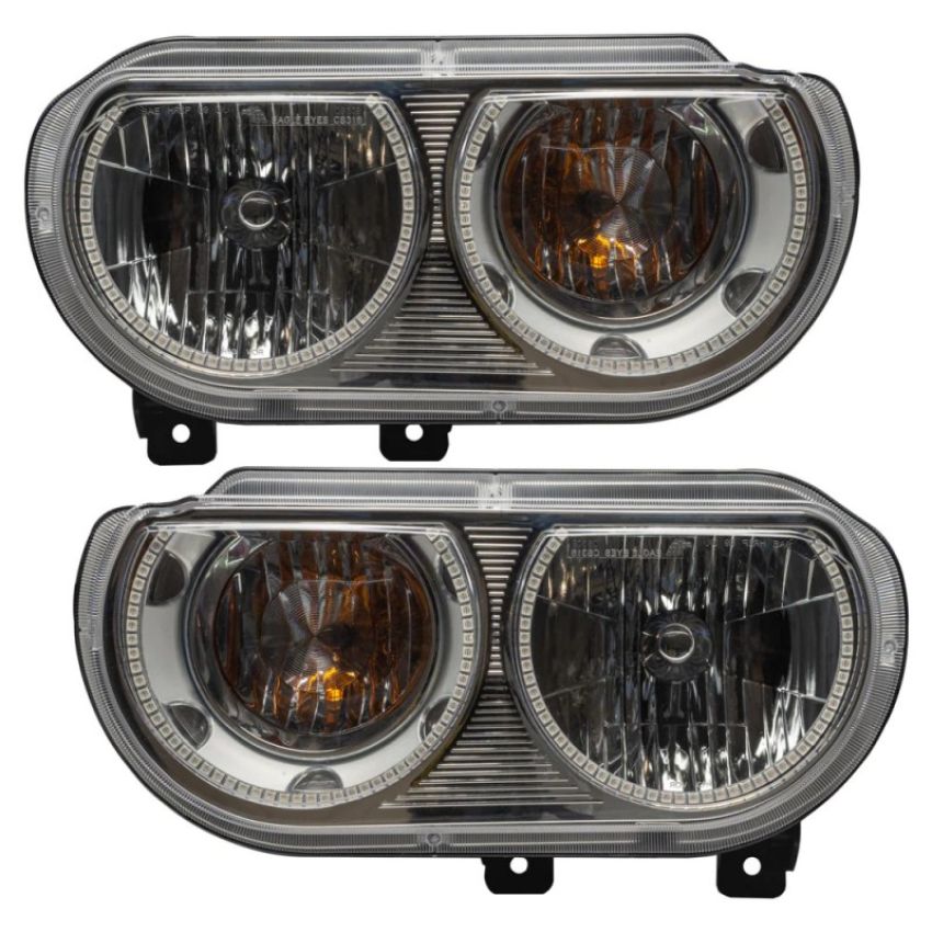 Oracle Lighting 7720-335 2008-2014 Dodge Challenger Pre-Assembled LED Halo Headlights - (Non-HID)