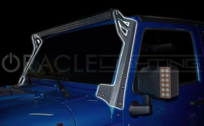 Oracle Lighting 2046-504 Upper Windshield Brackets, Black, Pair
