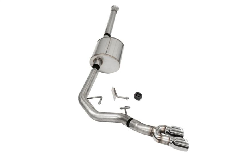 Corsa Performance 21159 3.0in. Front of Tire Exit Catback Exhaust System with Twin 3.5in. Tips