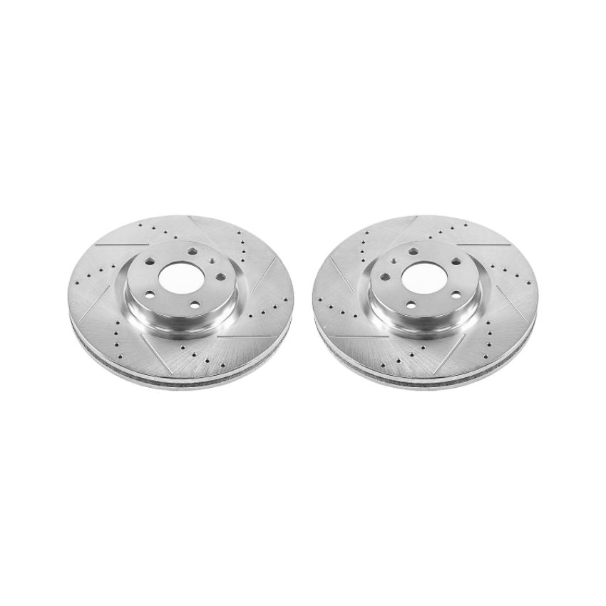 PowerStop AR85165XPR PowerStop Evolution Performance Drilled, Slotted & Plated Brake Rotor Pair