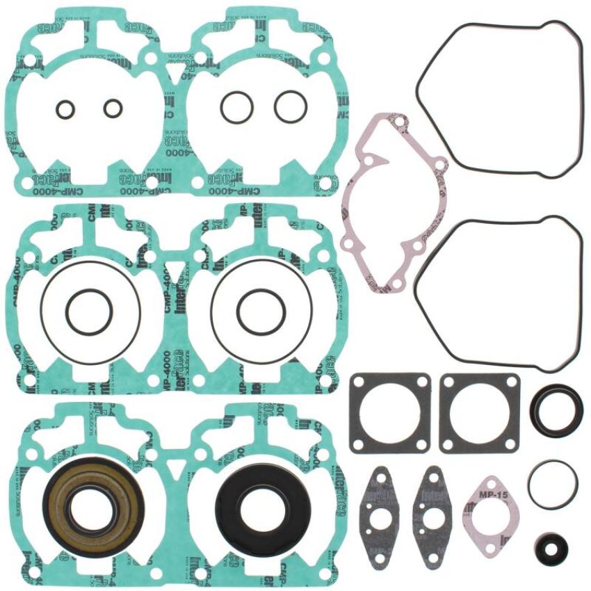 Vertex Pistons 711234 Vertex Gaskets 1999 Ski-Doo MX Z X 440 LC Complete Gasket Kit w/ Oil Seals