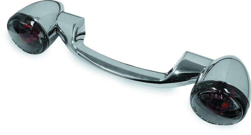 Bikers Choice 491158 91-08 Touring 86-17 FLST Narrow Chrome Rear Turn Signal Bar Kit W/Smoke Lens