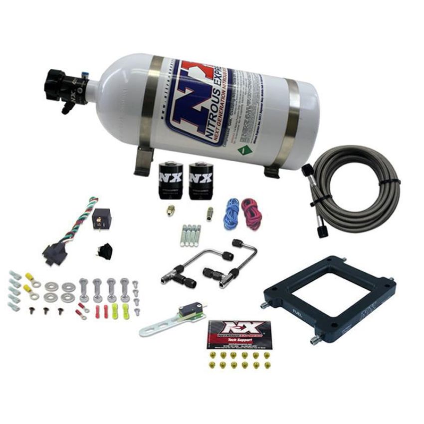 Nitrous Express 60070-10 Dominator Gemini STAGE 6 (50-100-150-200-250-300HP) WITH 10LB BOTTLE