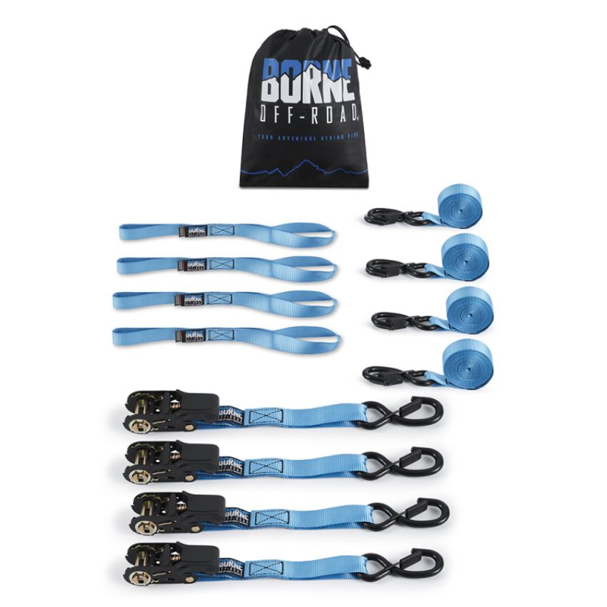 Borne Off-Road BNRTC-TDMD-4BL Ratchet Tie-Down