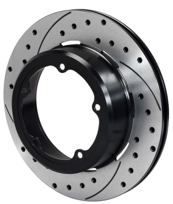 Wilwood 160-12891-BK Rotor-1.91in Offset-SRP-BLK-Drill-LH 12.19 x .810 - 5 x 5.75in Floater