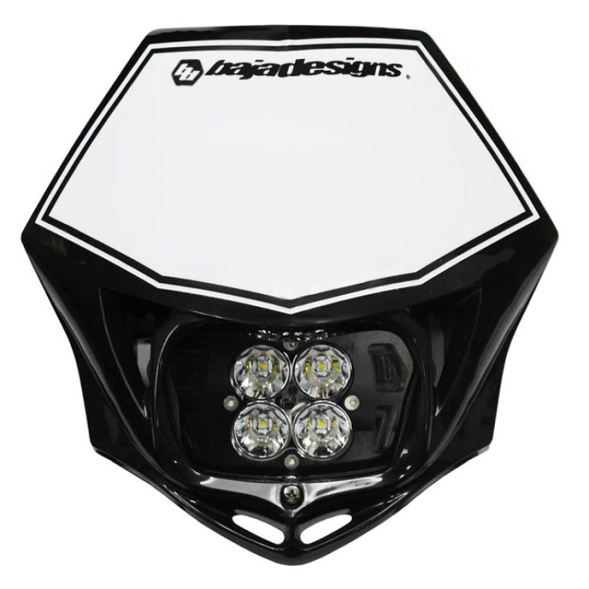 Baja Designs 557001BK Motorcycle Squadron Sport (D/C) Headlight Kit w/ Shell