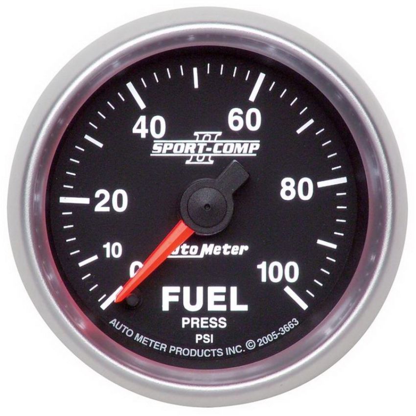 AutoMeter 3663 GAUGE, FUEL PRESSURE, 2 1/16