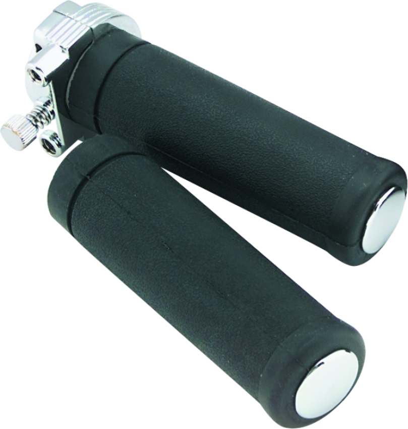 Bikers Choice 410302 74-80 BT & XL Chrome Single Cable Throttle Assembly With Grips Replaces H-D 56500-79