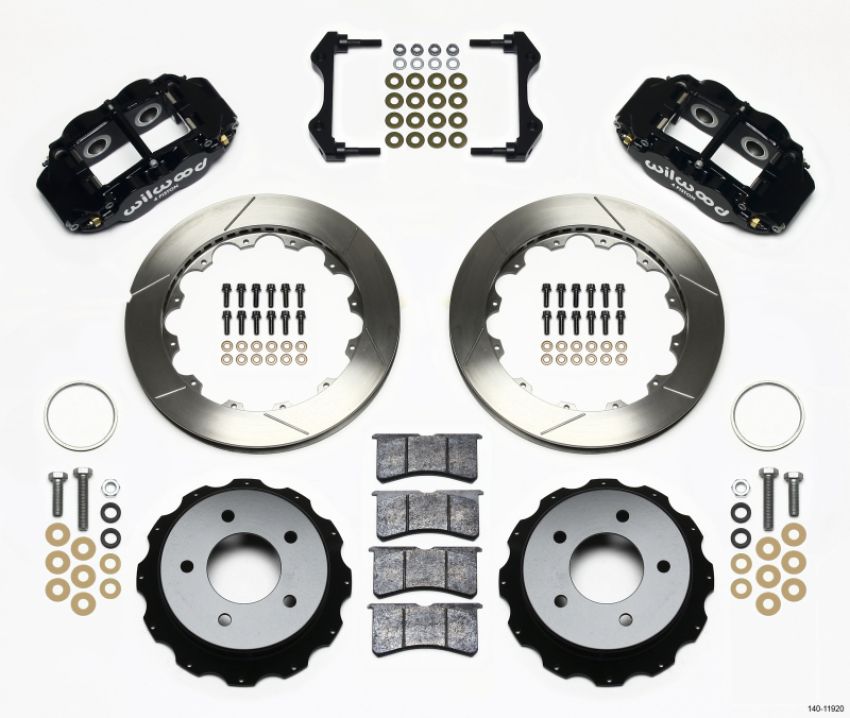 Wilwood 140-11920 Narrow Superlite 4R Rear Kit 12.88in 84-87 Corvette C4