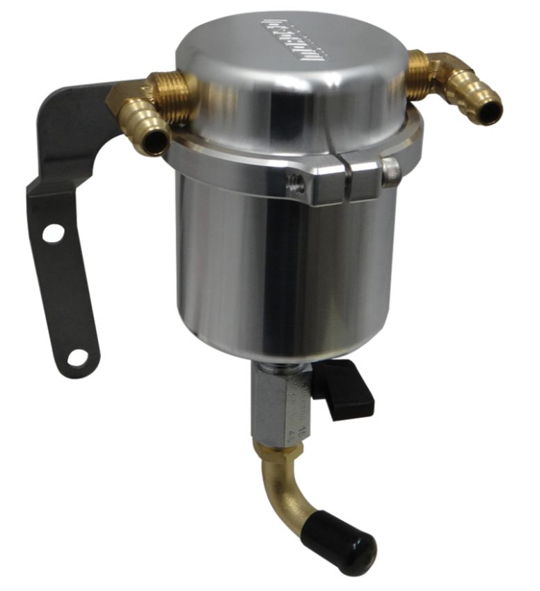 Moroso 85524 14-19 Chevrolet Corvette (Non ZO6) Air/Oil Separator Catch Can - Large Body - Billet Aluminum