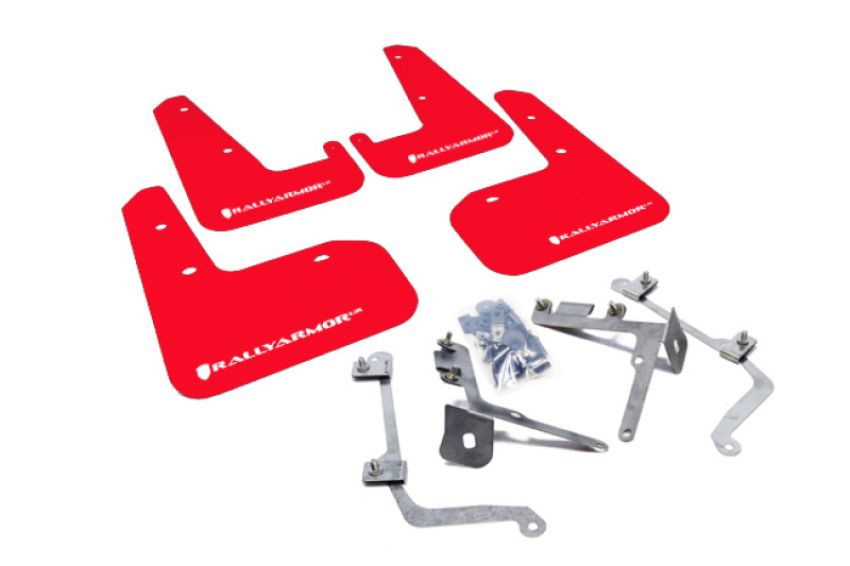 Rally Armor MF19-UR-RD/WH Red Mud Flap/White Logo