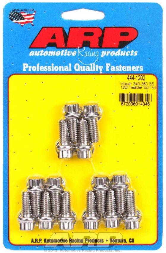 ARP ARP444-1202 S/S Header Bolt Kit - 5/16 x .750 UHL (14)