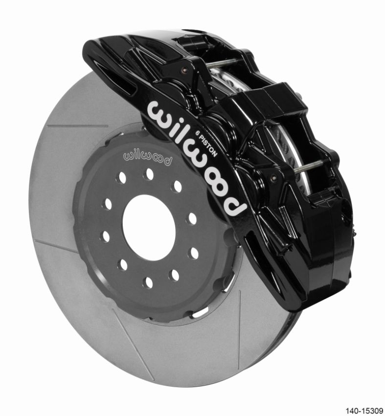 Wilwood 140-15309 SX6R Front Brake Kit 14in GT Slotted Black 05-13 Chevy Corvette