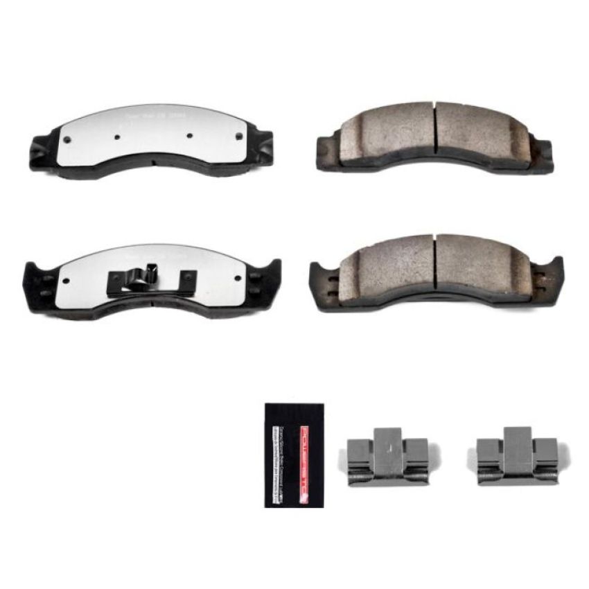 PowerStop Z36-411 PowerStop - Z36 Truck and SUV Carbon-Fiber Ceramic Brake Pads with Hardware Kit