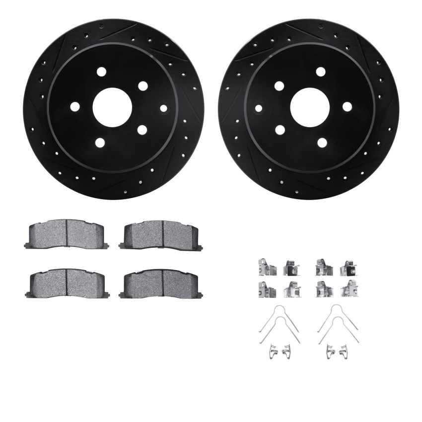 Dynamic Friction 8512-76180 Rotor Kit