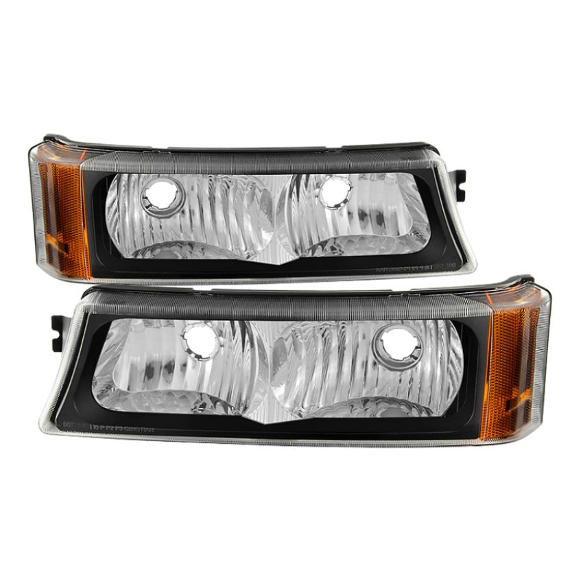 SPYDER 5079305 Xtune Chevy Silverado 03-06 LED Bumper Lights Black CBL-JH-CSIL03-AM-BK