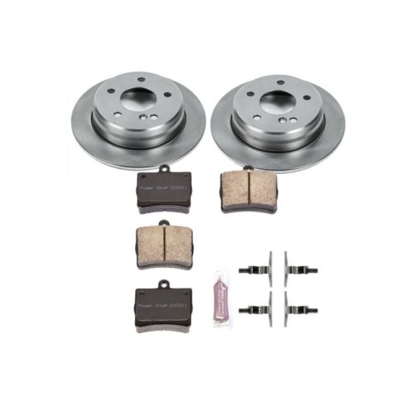 PowerStop KOE5167 OE Stock Replacement Low-Dust Ceramic Brake Pad and Rotor Kit